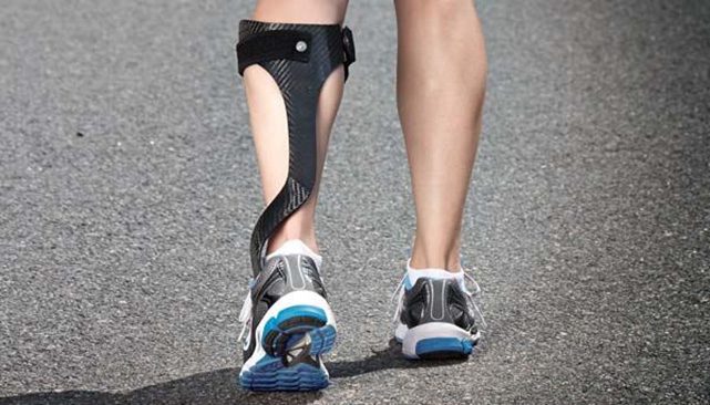an example of an ankle-foot orthoses, which can be used on some patients recovering from spinal cord injury
