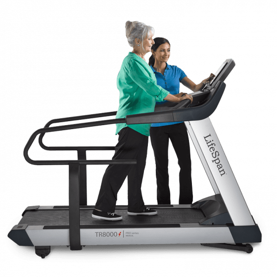 woman on treadmill