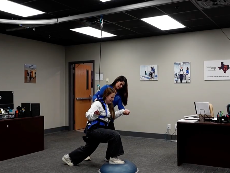 BOSU Ball Lunges in the Solo-Step