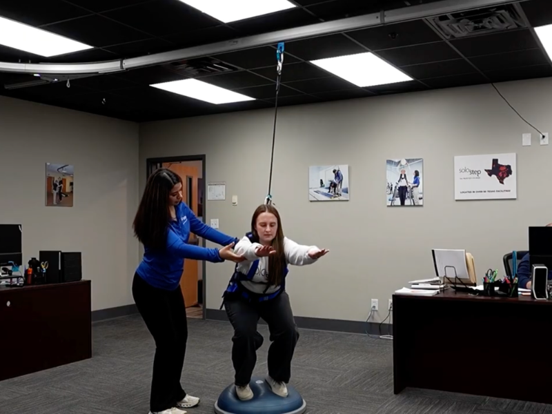 Bosu Ball Squats in the Solo-Step